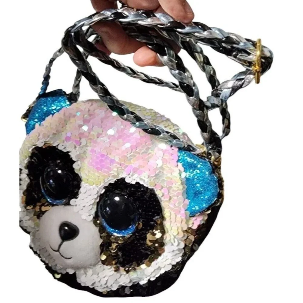 TY Girls Purses Set of 2 Sequin Bamboo & Brutus